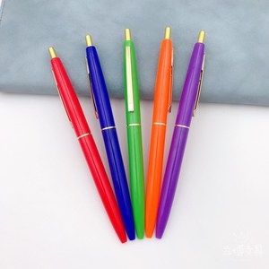 Bolígrafo de plástico barato con clip dorado y plateado, bolígrafo de bola con logotipo personalizado, bolígrafo de promoción de banco y hotel más popular - Product Image 4