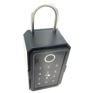 Wall mounted outside house Key Storage Lock Box With fingerprint lock and RFID card opening for 5 keys capacity