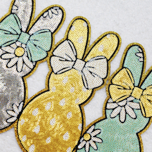 Chenille Mardi Gras แผ่นปะเลื่อมกระเป๋าผ้าปักเลื่อมที่มีสไตล์ - Product Image 4