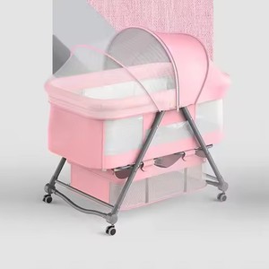 Nuevo Juego de Cama Plegable de Diseño Moderno para Bebés, Cuna para Dormir, Cunas para Niños, Camas Columpio, Cuna Colecho para Recién Nacidos - Product Image 2