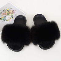 Mules d'intérieur en fourrure synthétique rose et blanche pour femmes, pantoufles douillettes de luxe pour l'hiver, logo personnalisé, sandales moelleuses