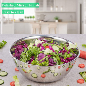 Nhiệm Vụ Nặng Nề Thép Không Gỉ Bát Bộ 0.75-1.<span class=keywords><strong>5</strong></span>-3.0-4.0-<span class=keywords><strong>5</strong></span>.0-8.0 Quart Thép Không Gỉ Trộn Bát Bộ 6 Mảnh - Product Image 4