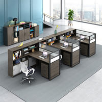Offre Spéciale 1 2 4 6 personnes ensemble exécutif personne seule modulaire cubique en bois moderne personnel bureau meubles bureaux postes de travail