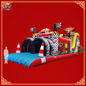 WINWAY 2026 Giant Outdoor Inflatable Monster Truck Obstacle Course 56' L PVC Material 20 <b>Passenger</b> Capacity Commercial Use - Product Image 4