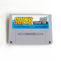 Cartouche de jeu Super SFC Flash Cart 8 Go TF Card SNES Communication filaire Langue anglaise Version violette NTSC/USA ABS+PC OEM