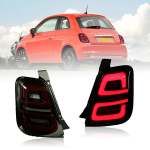 Luz Trasera LED Modificada para Automóvil Fiat 500 500C <span class=keywords><strong>Abarth</strong></span> 595 695 2007-2015, Luz de Freno LED Completa, Luz de Reversa, Señal de Giro Secuencial - Product Image 4