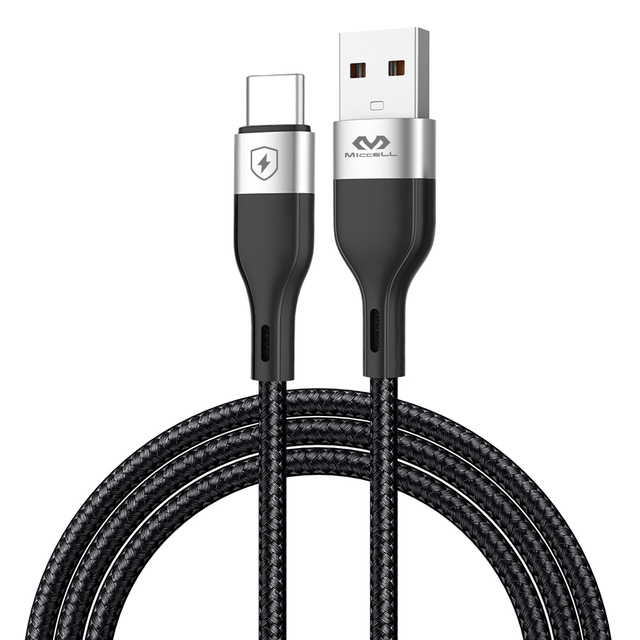 OEM c Type Mobile Data Cable V8 1m 2m 3m Customized Phone Charger Cable Protector Type-c Wire Micro Nylon Braided Data Cable