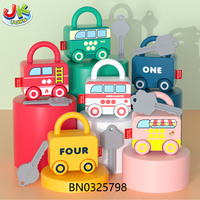 Jouets éducatifs Montessori Jacko Toys, jeux de mathématiques, correspondance des nombres et comptage, jouet de développement avec serrure et clé en plastique pour les enfants de 5 à 13 ans