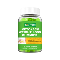 Vinaigre de cidre de pomme plat de marque privée Gommes amincissantes Detox Perte de poids Régime Keto Soutien au métabolisme pour adultes