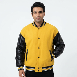 2025 New Trendy Fashion Wholesale Rate Lettermen Jacket <b>Top</b> Selling New Design Men Lettermen Men's Jackets - Product Image 1
