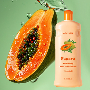 Loción corporal de leche de papaya, crema hidratante de vitamina E para el cuerpo para mujeres - Product Image 1
