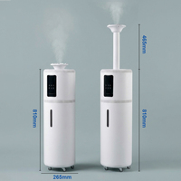 Humidificateur ultrasonique industriel 25L, grande capacité, avec télécommande WiFi Tuya, fabricant OEM