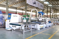 Routeur CNC à chargement et déchargement automatiques avec centre de perçage et d'étiquetage ATC CNC