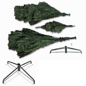 Arbre de Noël mince et lumineux en PVC vert, vente en gros d'usine, pour décoration de fenêtre et de maison, à poser au sol - Product Image 2