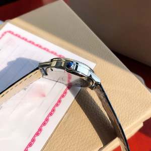 Montre JL de haute qualité avec diamants véritables, acier inoxydable, cristal saphir, bracelet en cuir de crocodile, montre mécanique importée - Product Image 5