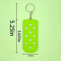 Accessoires de chaussures en gros, tendance, design, porte-charmes pour chaussures en forme de sabot rose et vert, porte-clés, organisateur de charmes pour chaussures
