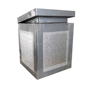Boîte de stockage thermique en carton ondulé, isolée avec feuille d'aluminium et <span class=keywords><strong>polystyrène</strong></span>, pour l'emballage et l'expédition de denrées alimentaires chaudes ou froides - Product Image 2