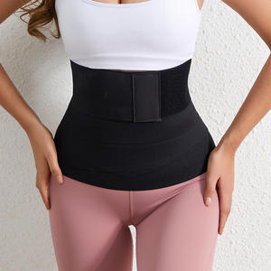 Cinturón de entrenamiento de cintura de seda para todos los días para mujer con <span class=keywords><strong>velcro</strong></span> para reducir el vientre y el abdomen apretando el sello de cintura atado elástico - Product Image 4