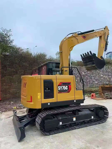 Excavatrice professionnelle SY75C de 7 tonnes, puissance de 43 kW, godet de 0,28 m³, adaptée au développement foncier - Product Image 5