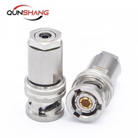 Connecteur coaxial RF de type triaxial BNC mâle à souder sur panneau TRB-J-316 50