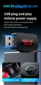 Bộ phát thu <span class=keywords><strong>Bluetooth</strong></span> 5.4 FM mini <span class=keywords><strong>USB</strong></span> cho ô tô, bộ gọi rảnh tay, bộ kit âm thanh xe hơi, bộ chuyển đổi âm thanh không dây cho <span class=keywords><strong>radio</strong></span> FM - Product Image 4