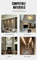 Profilé de plinthe en aluminium encastré Shadow Line Shadow Gap pour design de villa moderne en Arabie Saoudite