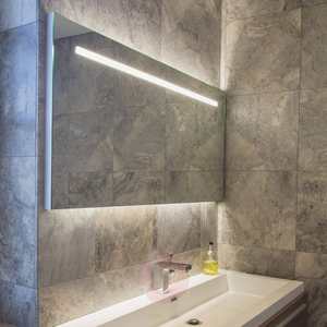 Meilleures ventes Hôtel Design Étanche <span class=keywords><strong>Horizontal</strong></span> Led éclairage rétro-éclairé Grand Miroir illuminé Tenture murale pour Salle de bain - Product Image 2
