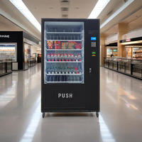 Distributeur automatique intelligent de magasin de détail de bureau avec des casse-croûte de réfrigération et la fonction de vente de bouteille inclut SDK