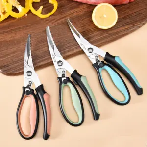 New Design Kitchen Shear Dishwasher Safe Poultry Shears Professional Stainless Steel Meat Kitchen Scissors