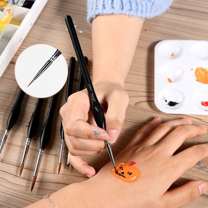 Nhãn Hiệu Riêng 00000 Thu Nhỏ Sơn Bàn Chải Tổng Hợp Tốt Chi Tiết Lót Bàn Chải Bạch Dương 10 Tay Cầm Bằng Gỗ Chuyên Nghiệp Sơn Bàn Chải - Product Image 5