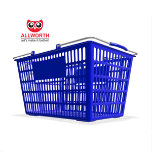 <span class=keywords><strong>Épicerie</strong></span> <span class=keywords><strong>Panier</strong></span> à provisions roulant de <span class=keywords><strong>grande</strong></span> capacité en plastique avec poignée <span class=keywords><strong>Panier</strong></span> de supermarché - Product Image 3