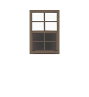 Ventana Corredera Vertical de Una Sola Lente de 12x18 Pulgadas para Cobertizos, Casas de Juego y Graneros, con Vidrio Templado