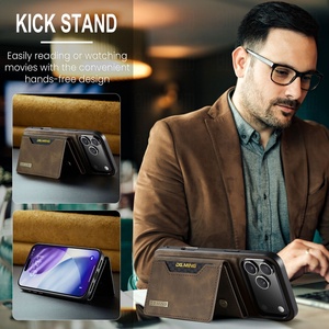 Étui <span class=keywords><strong>portefeuille</strong></span> magnétique 2-en-1 en cuir pour <span class=keywords><strong>iPhone</strong></span> 17 <span class=keywords><strong>Pro</strong></span> Max <span class=keywords><strong>14</strong></span> 15 16 Plus 17 Air avec porte-cartes, support et protection antichoc - Product Image 3