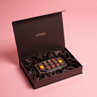 JoyBox Fábrica Logotipo Personalizado Premium Lujo Oro Barra de Chocolate Caja de Embalaje de Calidad Alimentaria Papel de Esponja Corrugado