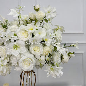 Décorations florales pour événements festifs, boule de fleurs personnalisable, boule de fleurs en soie rose, centre de table - Product Image 3