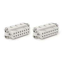 Connecteurs durables avec vis de Contact, 46 v, 16A, série HA, 32 broches, connecteur femelle pour automobile électrique