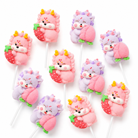 OEM/ODM Marshmallow Dragon Strawberry Gummy Zoete Fruitige Lollipop Snoep Op Maat Fabrikant Groothandel Cartoon BRC