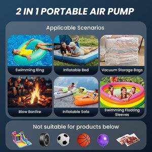 Sac à dos <span class=keywords><strong>de</strong></span> voyage étanche à compression sous vide <span class=keywords><strong>avec</strong></span> mini pompe à air extérieure 4000 mAh et accessoires <span class=keywords><strong>de</strong></span> camping - Product Image 3