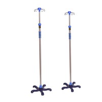 Vente en gros de supports d'infusion en acier inoxydable à bas prix, support à bouteilles mobile en fonte, support d'infusion pour hôpital, tige IV