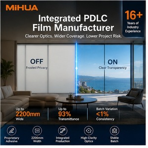 Pellicola Intelligente PDLC Elettrica, Pellicola <span class=keywords><strong>per</strong></span> Vetri Trasparente e Satinata Commutabile, Privacy Istantanea e <span class=keywords><strong>Risparmio</strong></span> <span class=keywords><strong>Energetico</strong></span> - Product Image 1