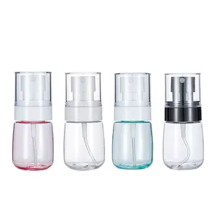 Custom skincare packaging plastic 30ml for bottles plastic spray with custom cosmetic packaging round