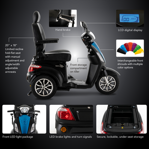 Commercio all'ingrosso 3 <span class=keywords><strong>ruote</strong></span> Green Power 48v 500w 3 <span class=keywords><strong>ruote</strong></span> Scooter di mobilità <span class=keywords><strong>tre</strong></span> <span class=keywords><strong>ruote</strong></span> elettrico - Product Image 4