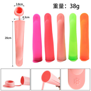 แม่พิมพ์ไอศกรีมซิลิโคนสำหรับเด็กพร้อมฝาปิด 6 สี โมโนโครม เกรดอาหาร ทำความสะอาดง่าย ปลอดภัยสำหรับช่องแช่แข็ง ปลอดภัยสำหรับเครื่องล้างจาน - Product Image 5