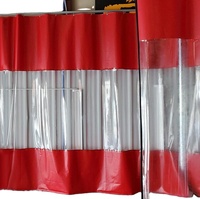 LIYUAN Rideaux en vinyle transparent PVC imperméable Rideaux de séparation industriels extérieurs pour entrepôt