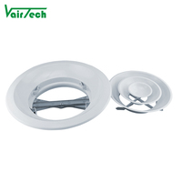 Diffuseur d'air rond, noyau détachable, diffuseur d'air de plafond, aérateur d'air en aluminium