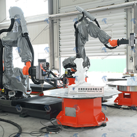 Mesin CNC Milling Robot 7 Axis KUKA KR210 dengan Meja Putar Indexing Heavy Duty