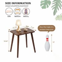 Table d'appoint mobile en bois de style classique moderne, table basse pour salon, chambre à coucher, canapé, meubles de luxe pour la maison