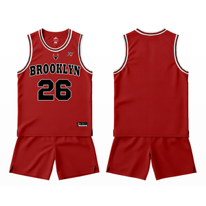 Ensemble de maillots de basket-ball personnalisés avec impression <span class=keywords><strong>Brooklyn</strong></span>, uniforme d'équipe sportive, <span class=keywords><strong>maillot</strong></span> et short respirants, impression par sublimation personnalisée - Product Image 2