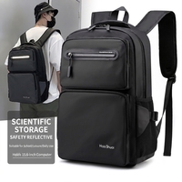 Sac à dos pour ordinateur portable de style nouveau, pour les voyages en plein air, les trajets quotidiens et l'école, en nylon respirant, imperméable, avec harnais à coussin d'air