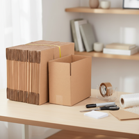 Emballage Boîte d'expédition solide à double paroi épaisse Carton ondulé 5 plis Boîte en carton de taille personnalisée pour le déménagement